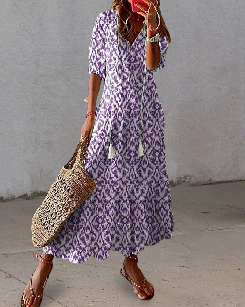 CASSIA™ - Boho Tummy Coverage Dress