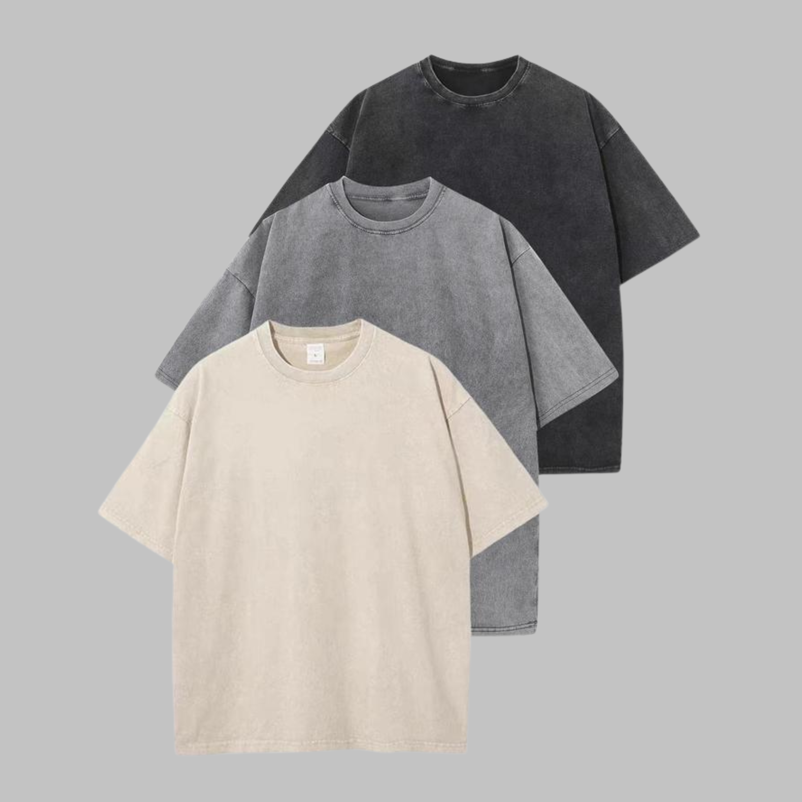 AFINA™ - Casual Oversized Wash Crew Neck Unisex Shirt
