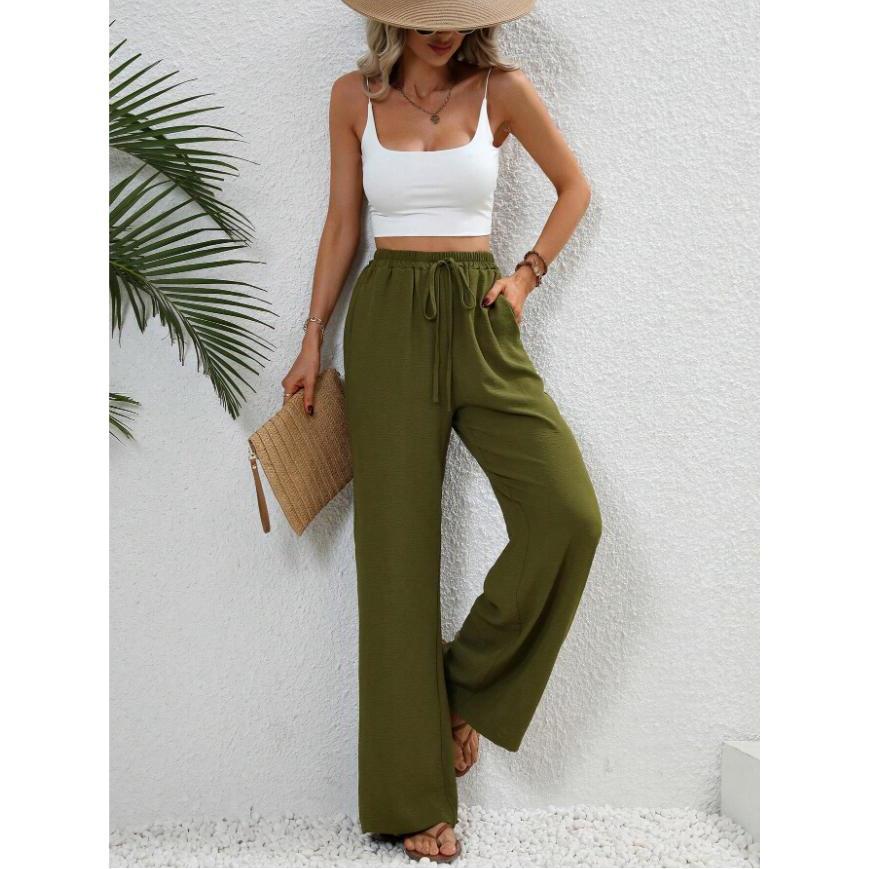 FISHA™ – Classic High Waist Wide Leg Trousers